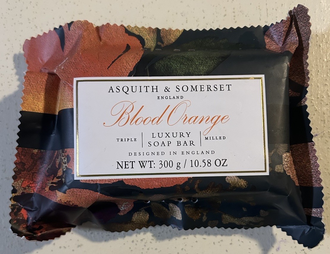 NEW Asquith Somerset Luxury Triple-Milled BarSoap 10.58 Oz Blood Orange Portugal