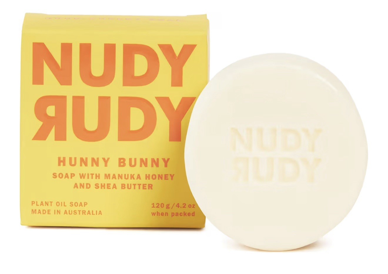 Ɣ NUDY RUDY (4.2 Oz.) Bar 🫧 ●HUNNY BUNNY● W/Manuka Honey & Shea Butter Soap 🫧.