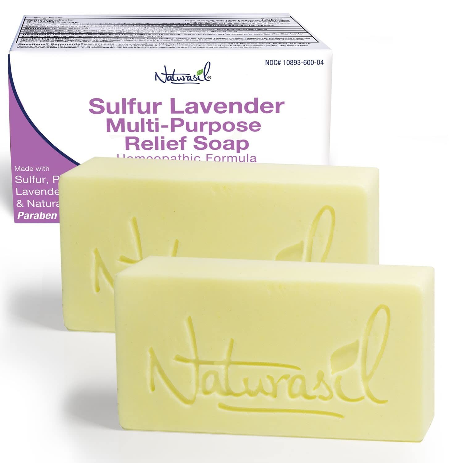 10% Sulfur Soap with Lavender: Natural Care for Acne, Eczema & Skin Discomfort