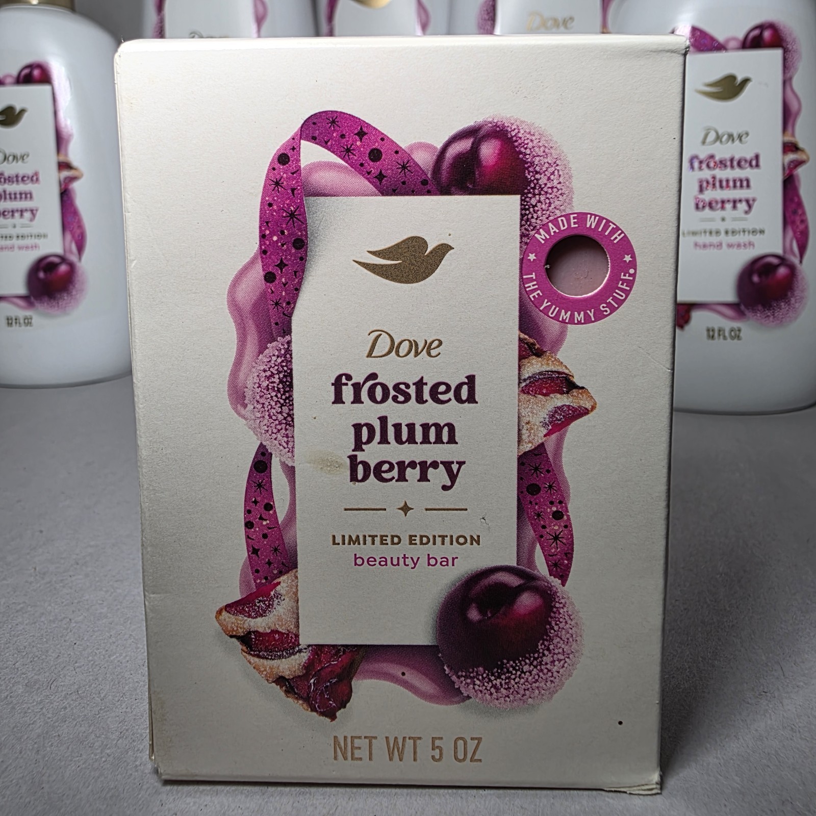 Dove Frosted Plum Berry Limited Edition Body Wash Hand Wash Beauty Bar Lot Of 6