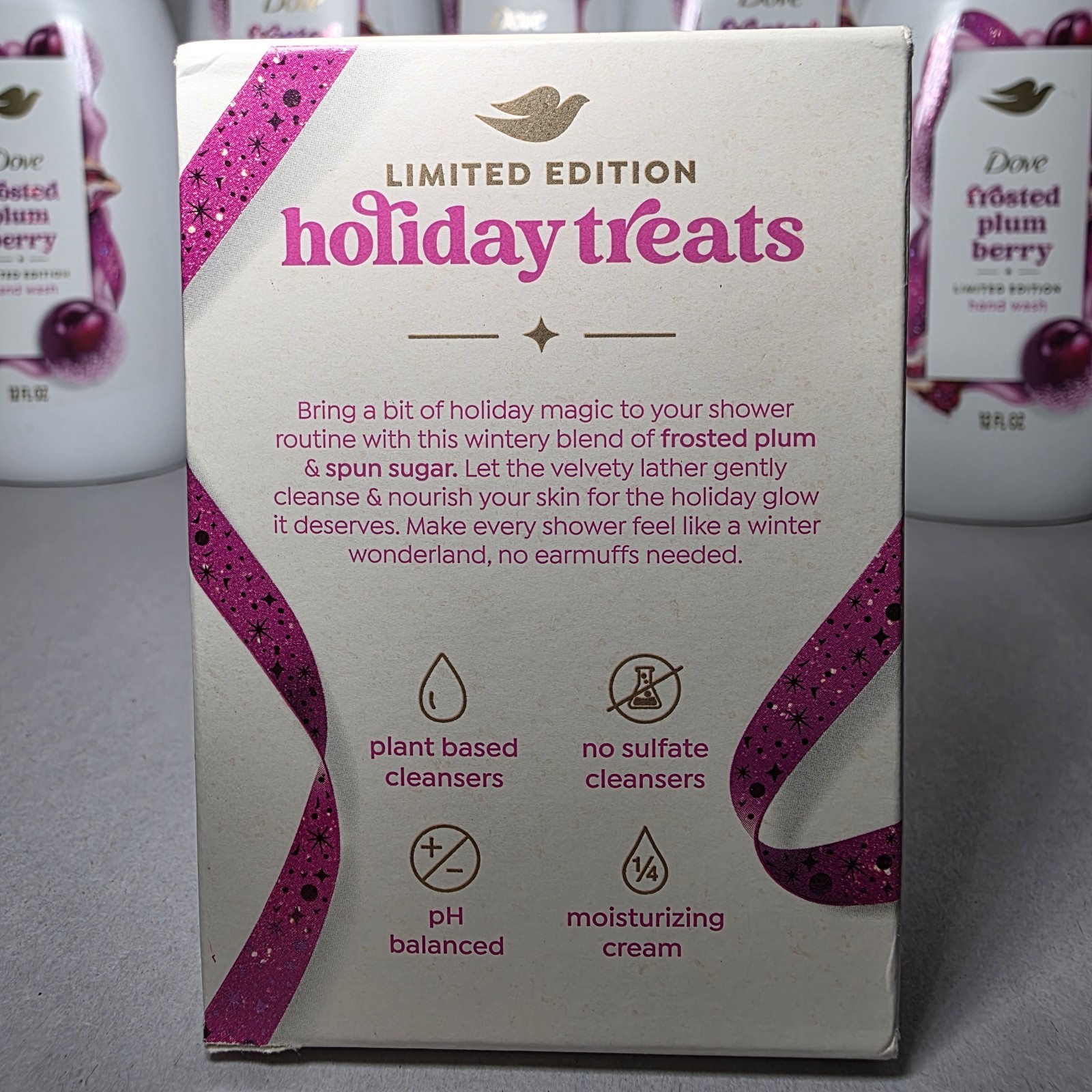 Dove Frosted Plum Berry Limited Edition Body Wash Hand Wash Beauty Bar Lot Of 6