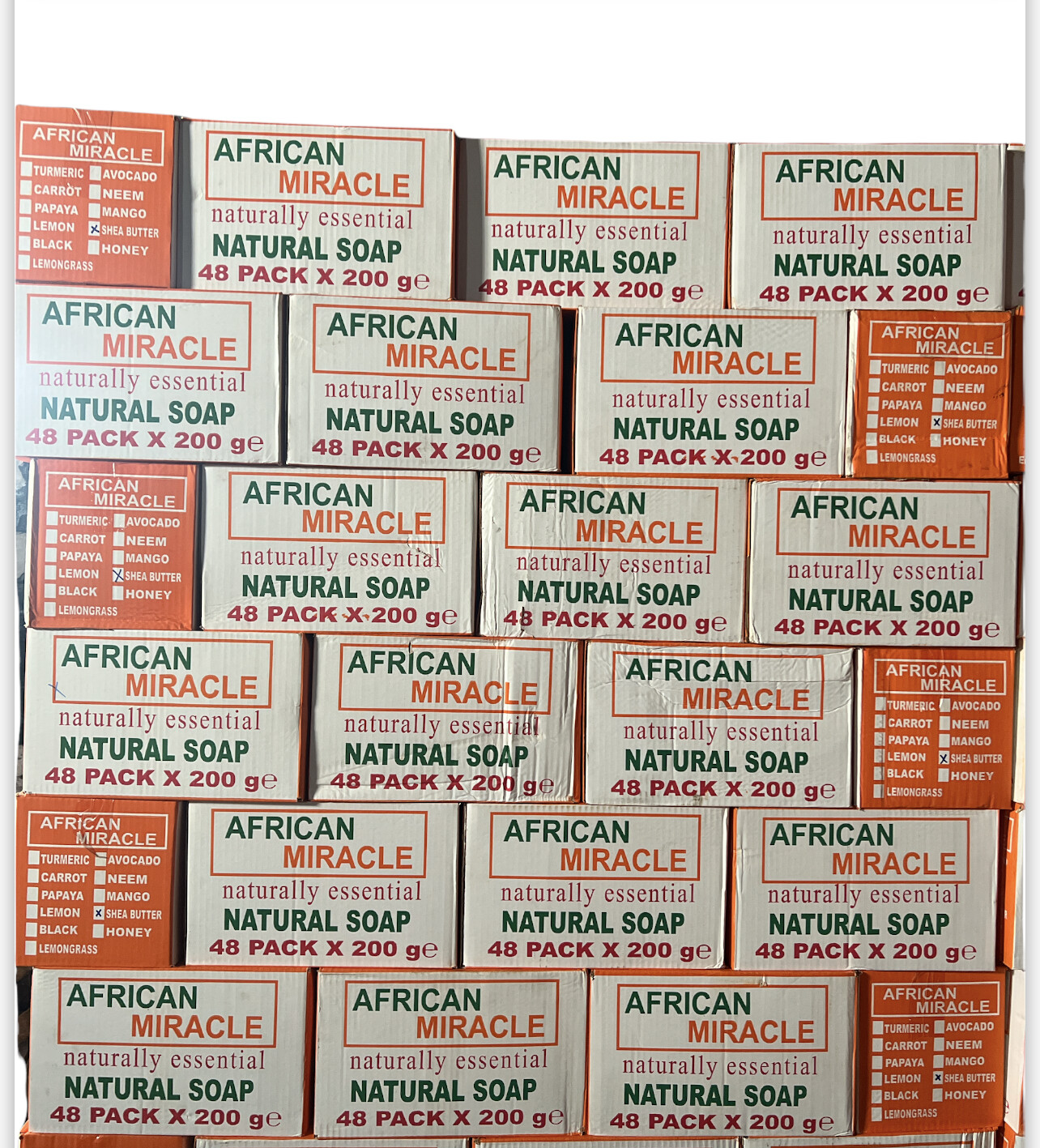 AFRICAN MIRACLE NATURAL BAR SOAP 200G (6 PACKS) MAKE YOUR SELECTION