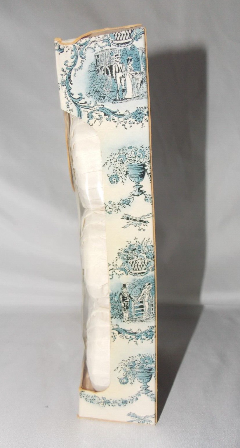 Potter & Moore China Blue Fine Soap 3 Bars England White Willow & Ginseng Vtg.