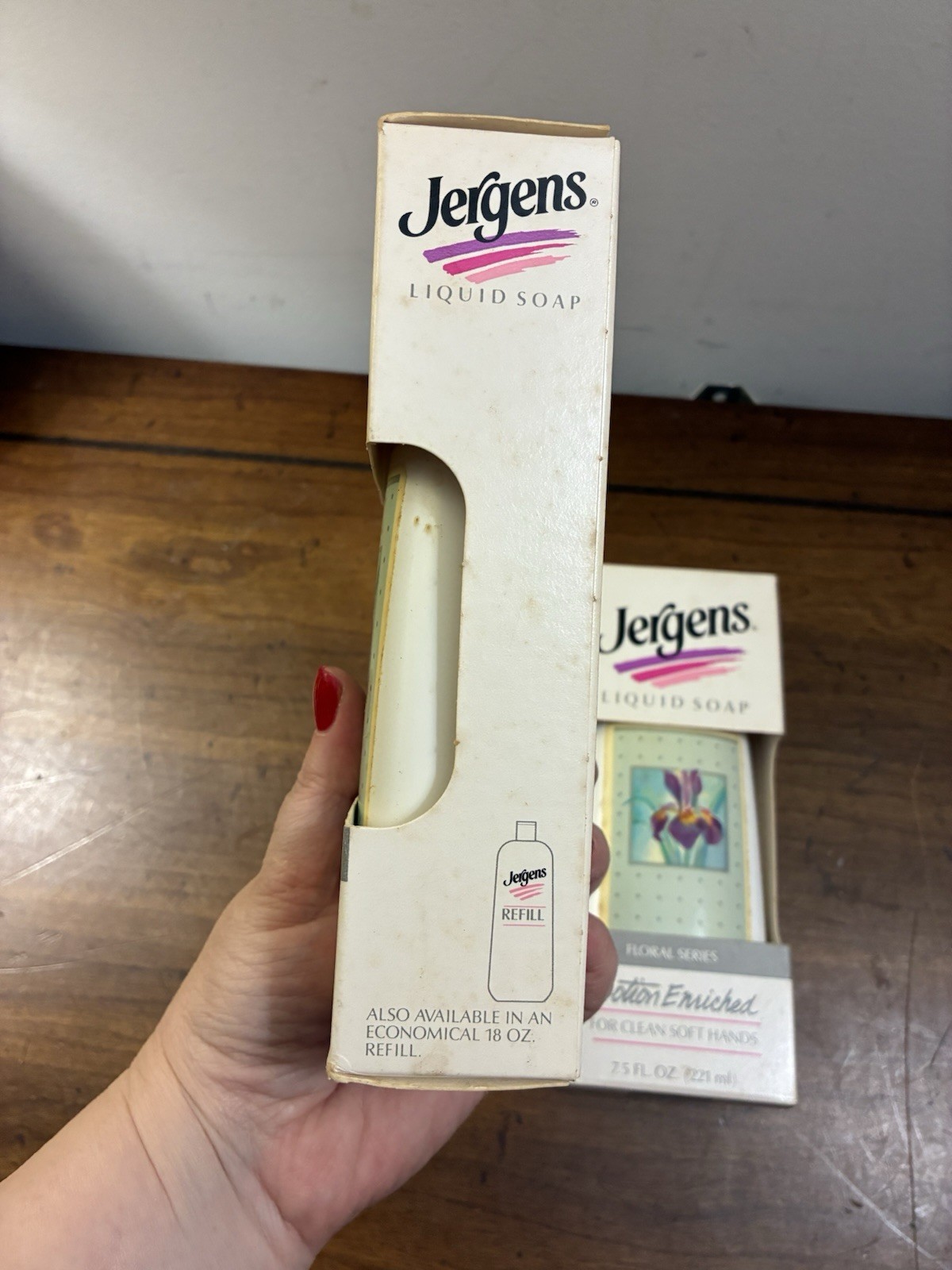 NIB Vintage Liquid Jergens Hand Soap 7.5 Oz/221 ML Made In USA NOS Lot Of 2