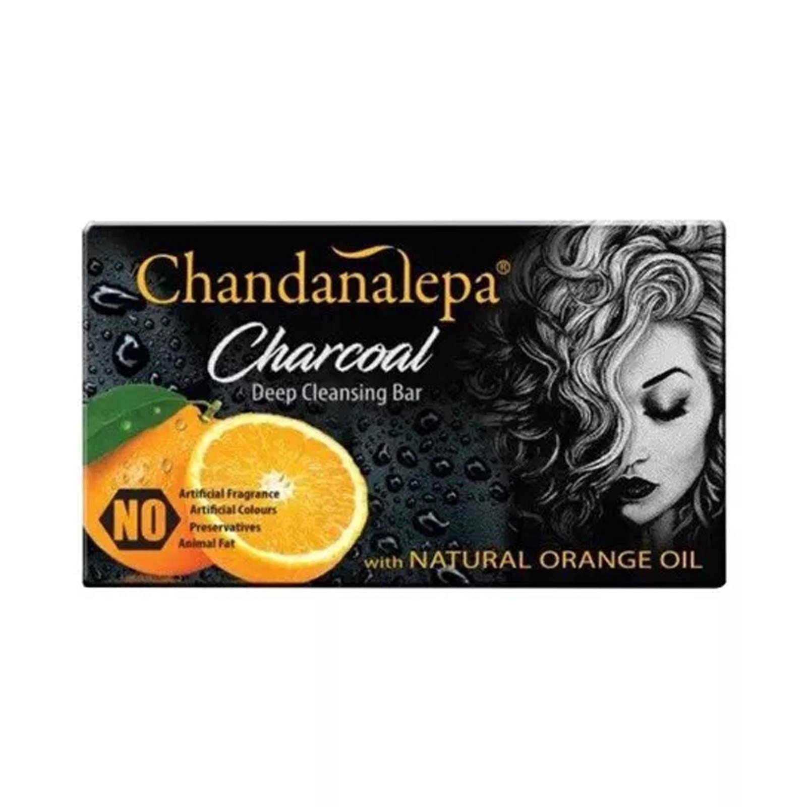 Charcoal Ayurveda Herbal Soap Chandanalepa Beauty Body Soap Free Shipping 100g