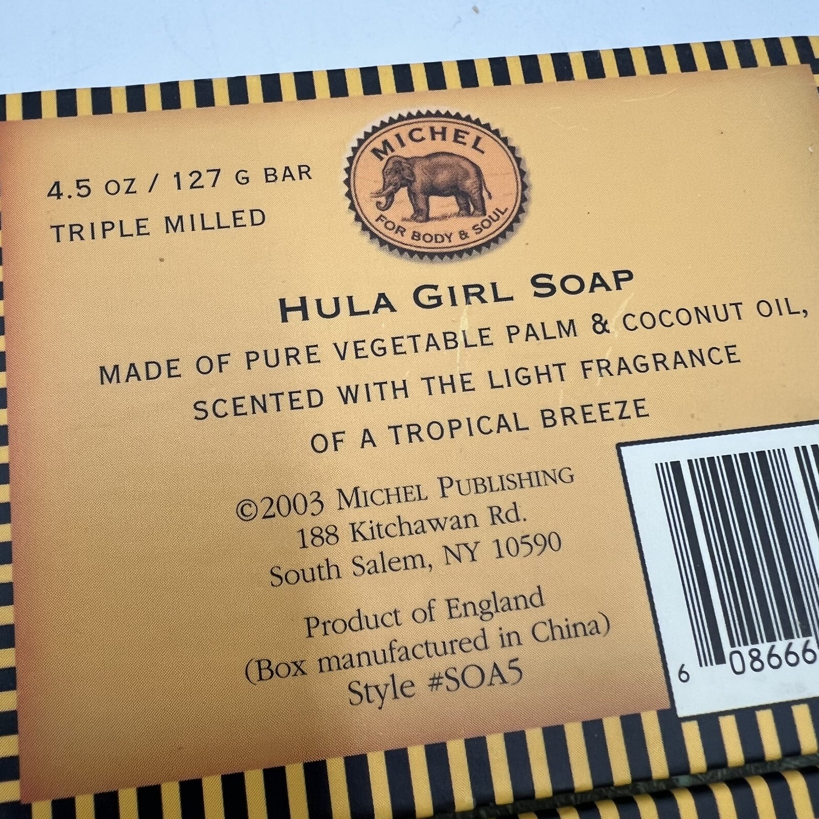 Hula Girl Soap 2 Pack Triple Milled Pure Vegetable Soap
