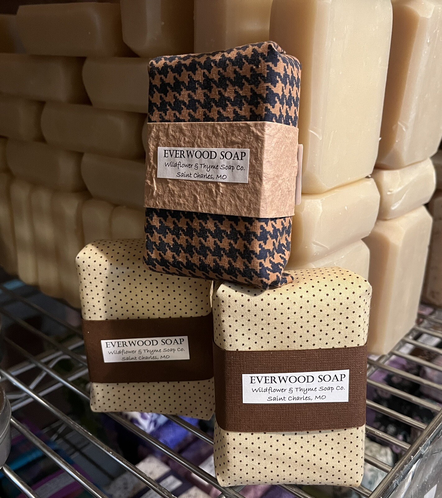 Three (3) Bars Hand-made Old Fashioned Lye Soaps FREE SHIPPING