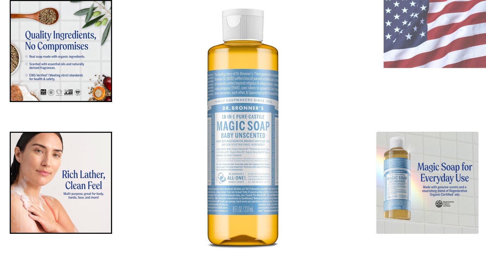 Gentle 8oz Liquid Soap for Babies – Organic, , Unscented Cleansing Solution