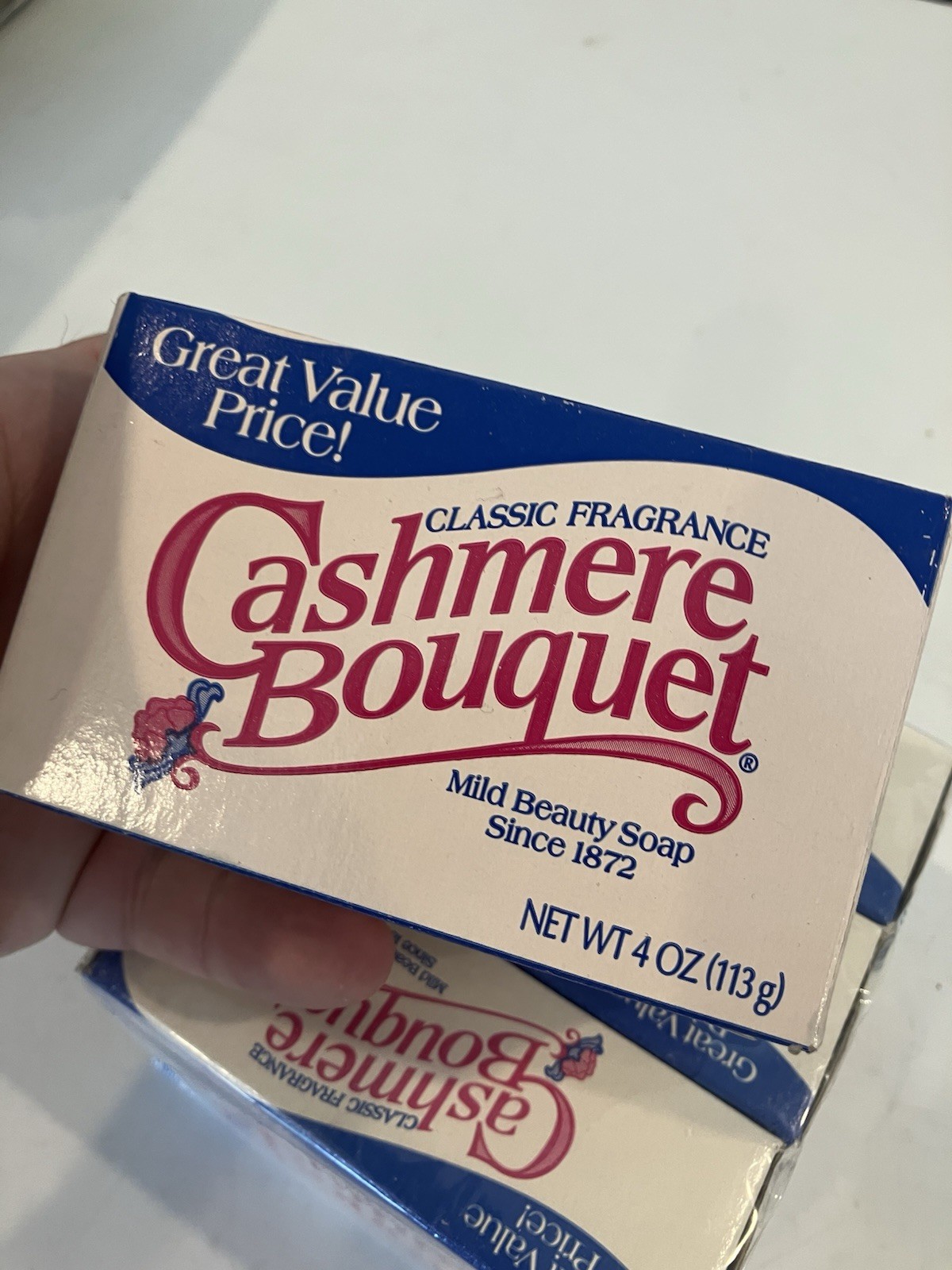 4 NEW Vintage Cashmere Bouquet Mild Beauty Soap 4oz Bar Classic Fragrance