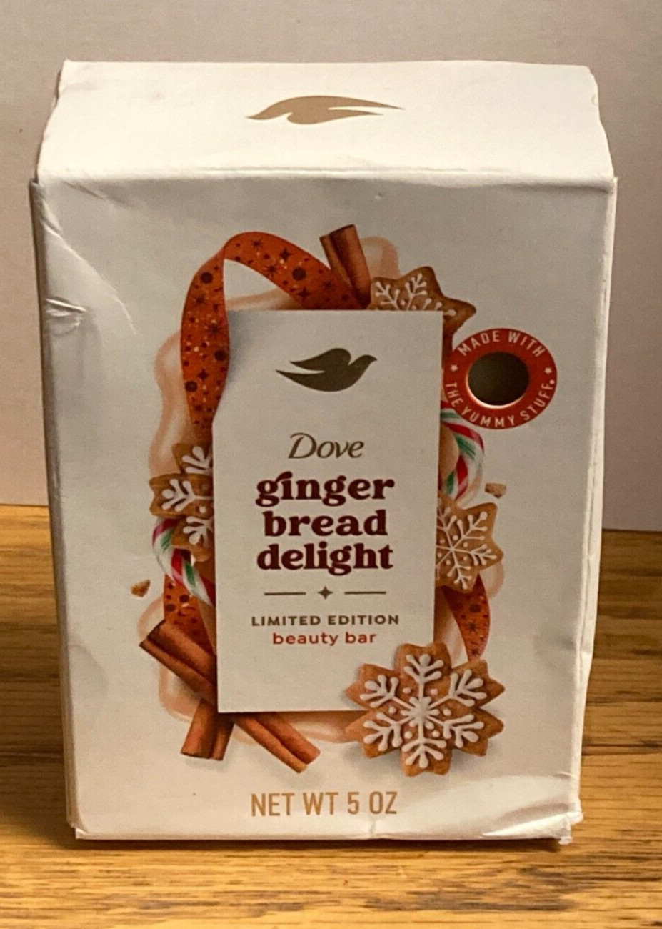 Dove Beauty Limited Edition Holiday Treat Bar Soap Gingerbread Delight 5 oz