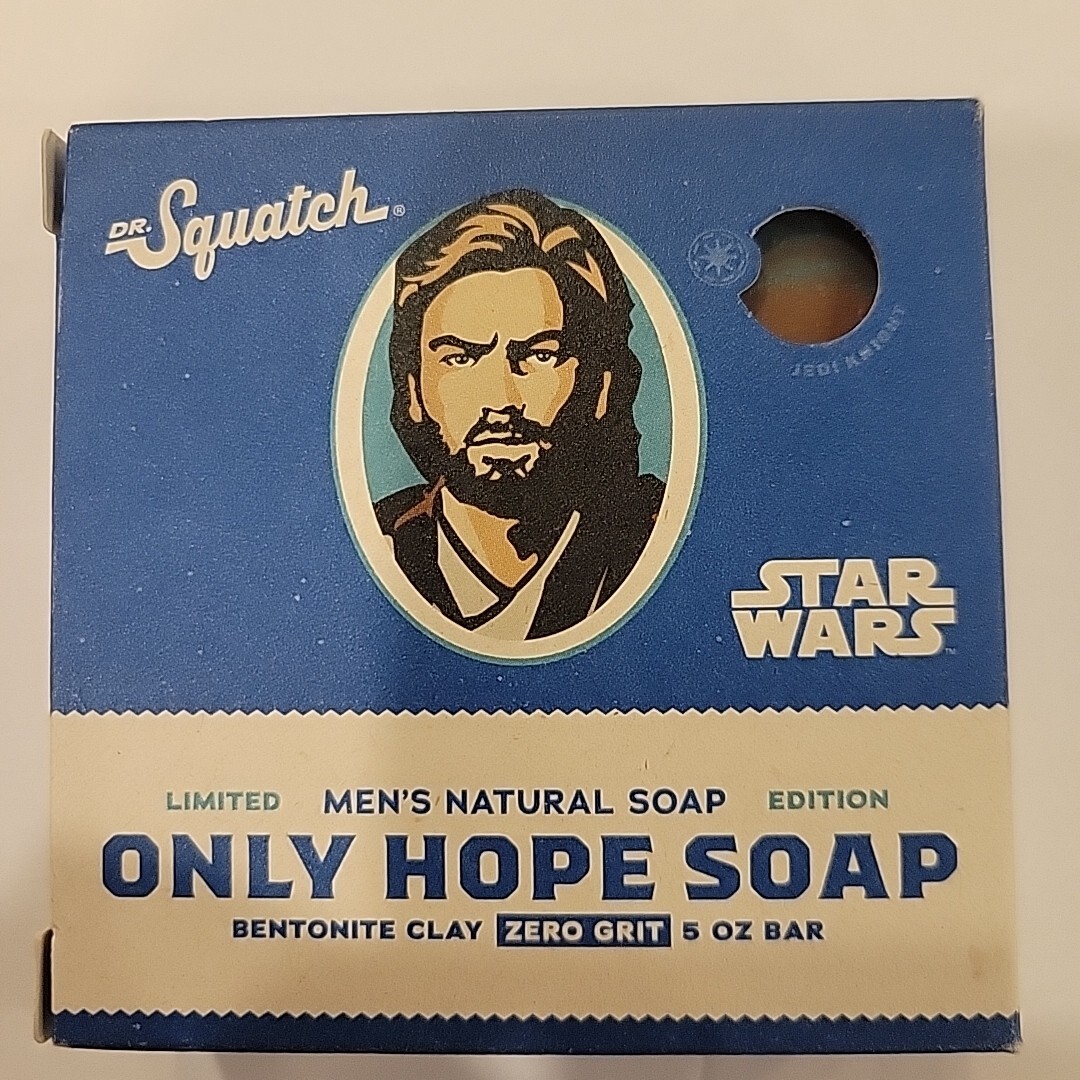 1 Bar of Dr. Squatch Only Hope Soap – Star Wars Limited Edition Zero Grit