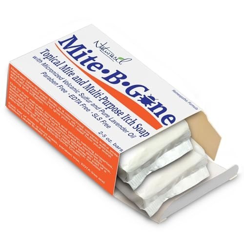 Anti-Itch Sulfur Soap for Mites & Insect Bites | Kid Safe | 5 oz Bars (2)