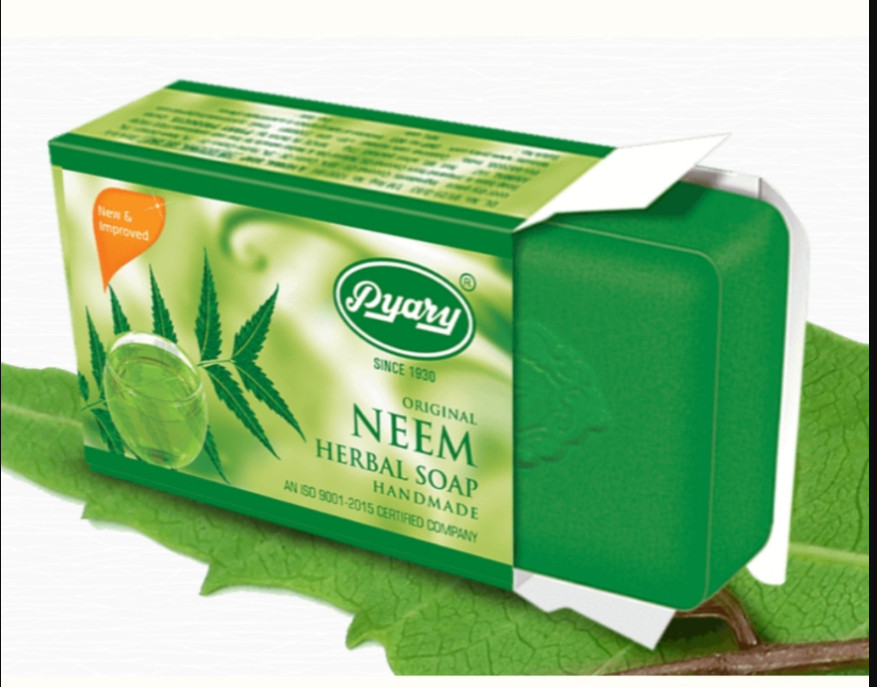 4 X Indian Pyary Neem Original Herbal Soap – 75g Hand Made ⭐FAST SHIPPING⭐