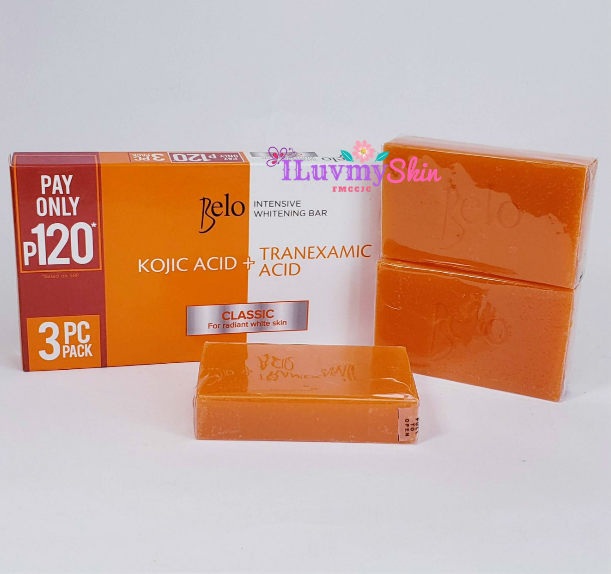 Belo Intensive Kojic & Tranexamic Acid Classic Soap (3 bars x 65g)