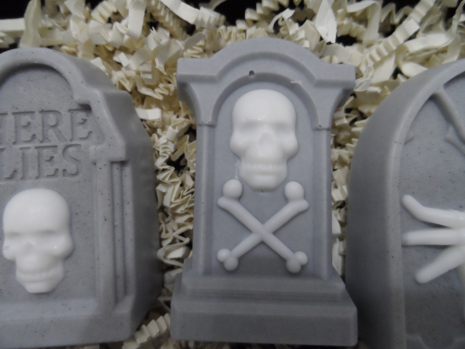Skulls, Spiders, Tombstones Halloween Decorative Soaps