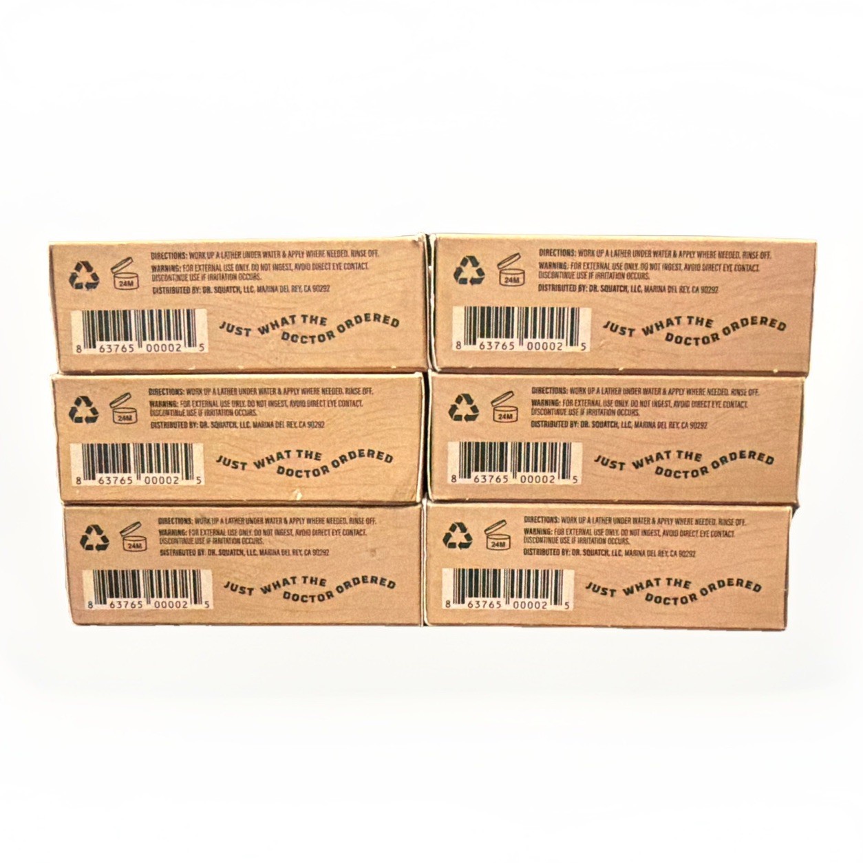 6 Pack: Dr. Squatch Men’s Natural Bar Soap | Bay Rum | Limited Edition | 5 oz