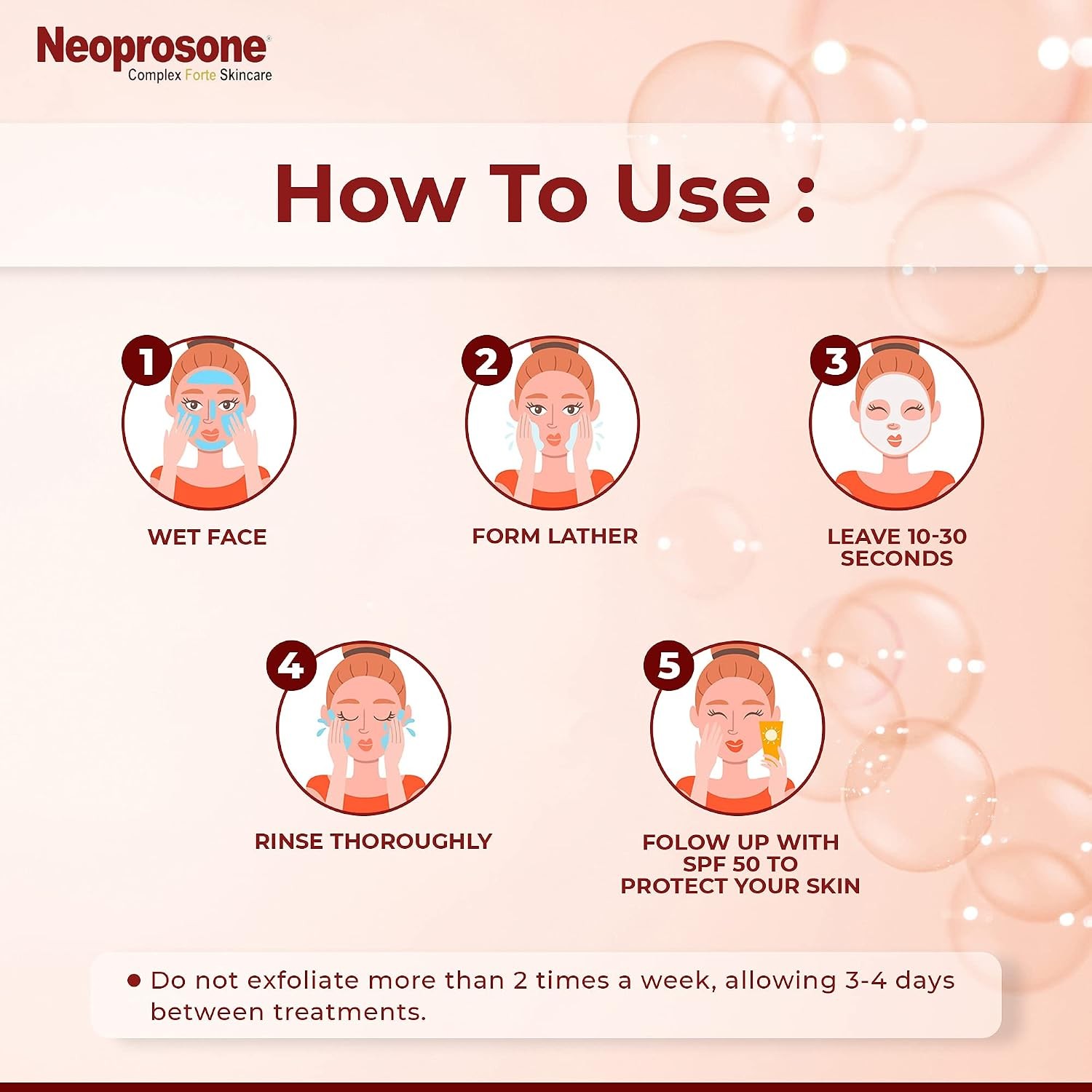 Neoprosone, Skin Brightening Soap | 2.82 oz / 80 g | Exfoliating Soap, All Skin