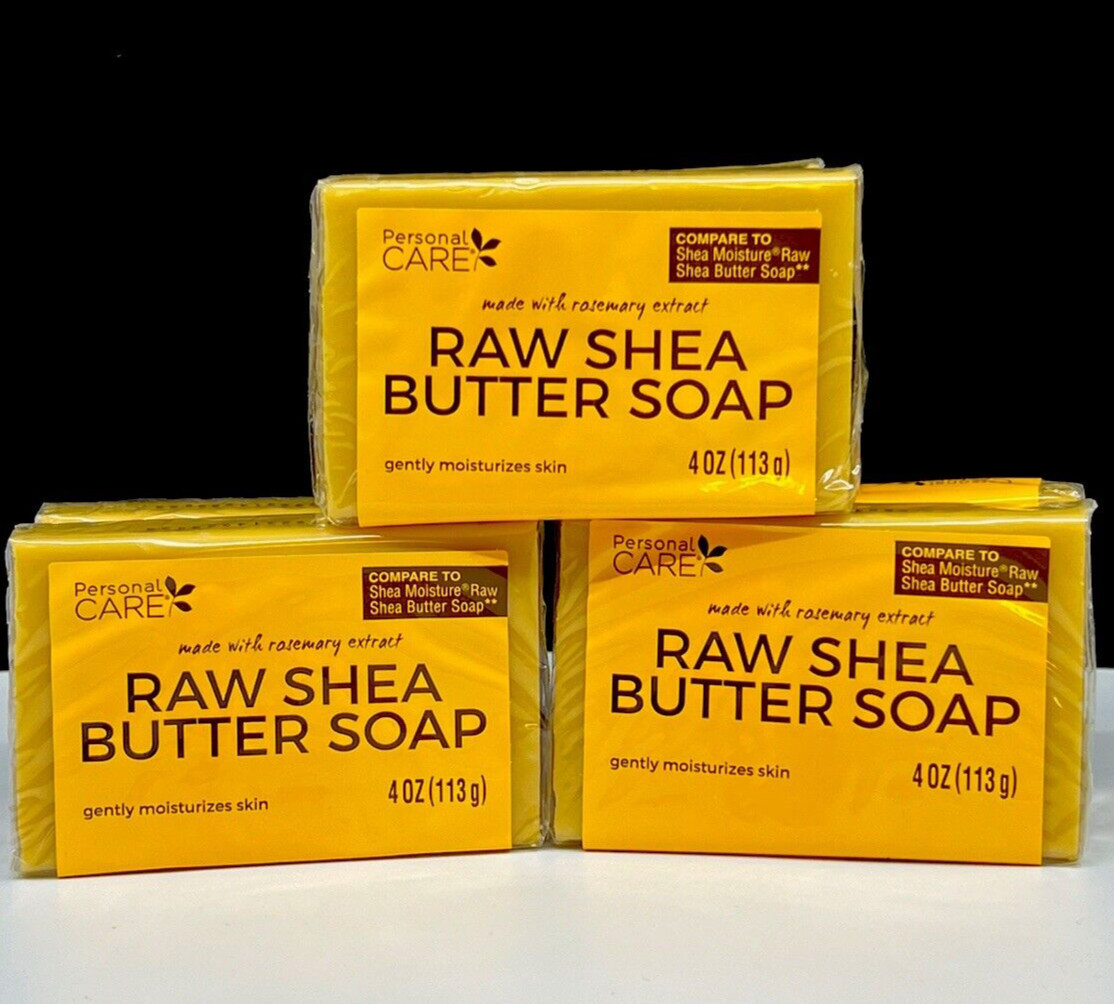 Raw Shea Butter Soap Rosemary Extract 4oz Compare to Shea Moisture Choose Qty