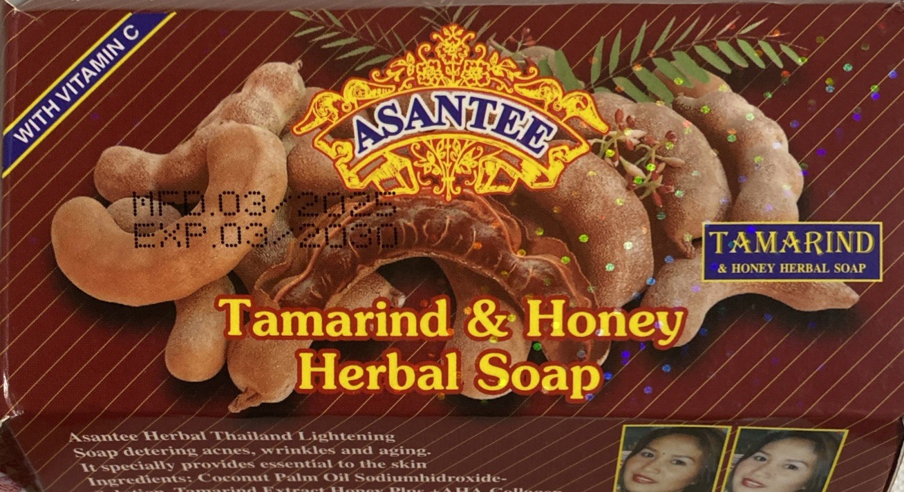 Asantee Thai Herbal Tamarind Honey Soap Skin Whitening 125g Exp 3/2030