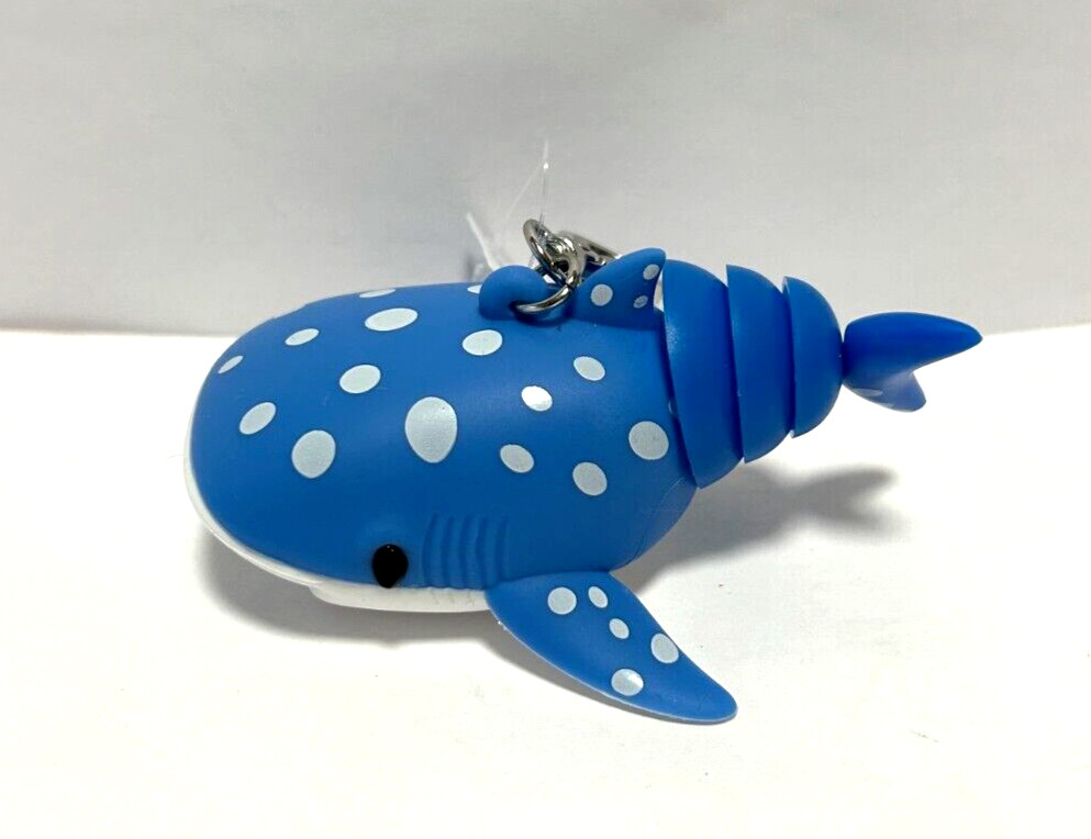 NEW Bath & and Body Works Blue SHARK Whale Pocket Hand Gel Holder Keychain NWT