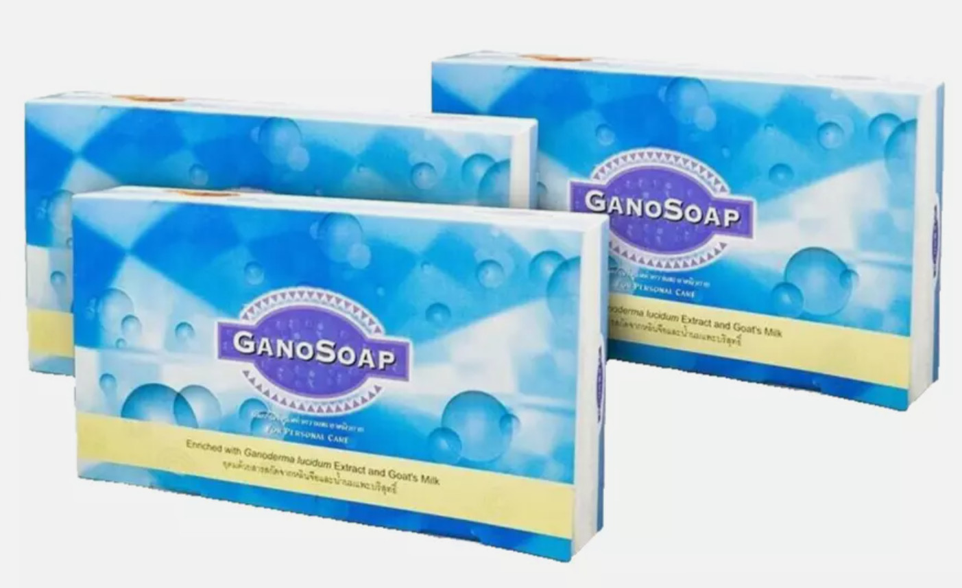 1 pcs Gano Soap Gano Excel Ganoderma Goat Milk Soap Anti Aging Acne Remover