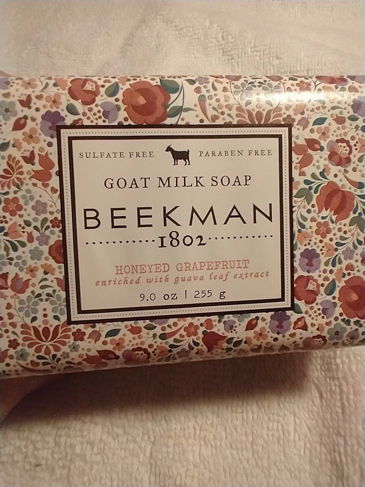 Beekman 1802 Goat Milk Soap, Honeyed Grapefruit, 9 oz- NEW/ SEALED