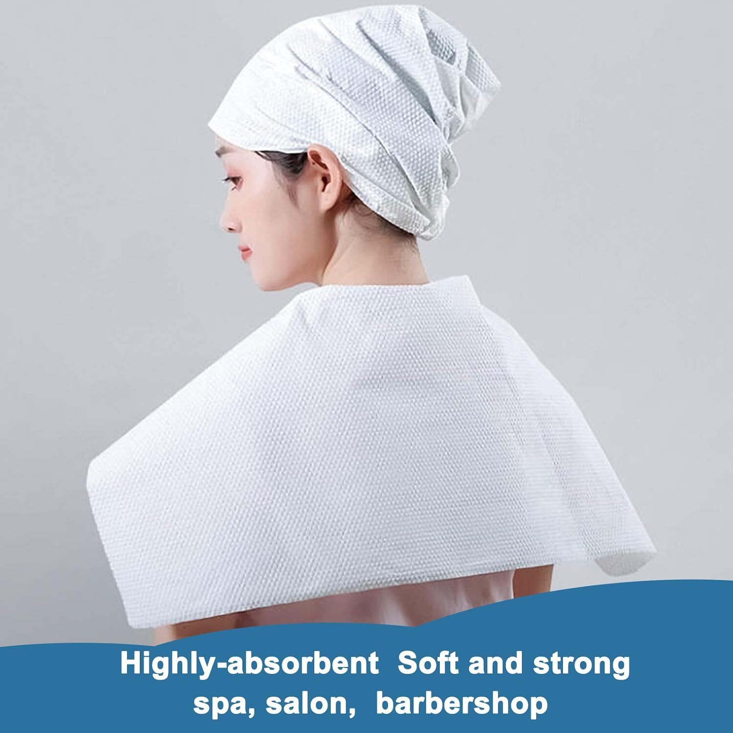 Hipruict Disposable Bath Towels，white Guest 25.6IN*11.8IN, White
