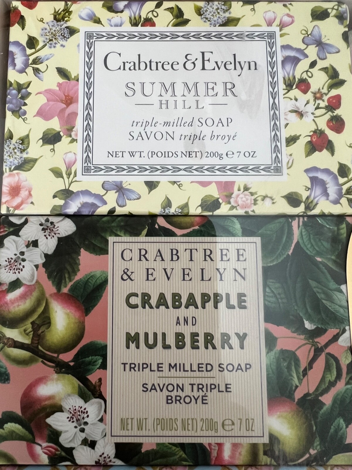 Crabtree & Evelyn Heritage Soaps and Hand Towel Essentials 3 Soaps x 7oz each