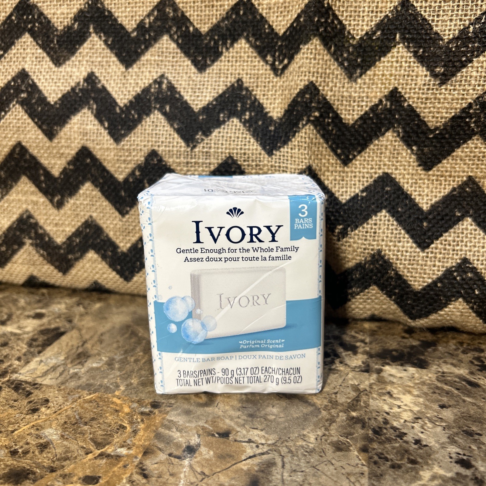 Ivory Bar Soap 99.44% Pure Clean & Simple Original Scent 3 Count 3.17oz Each