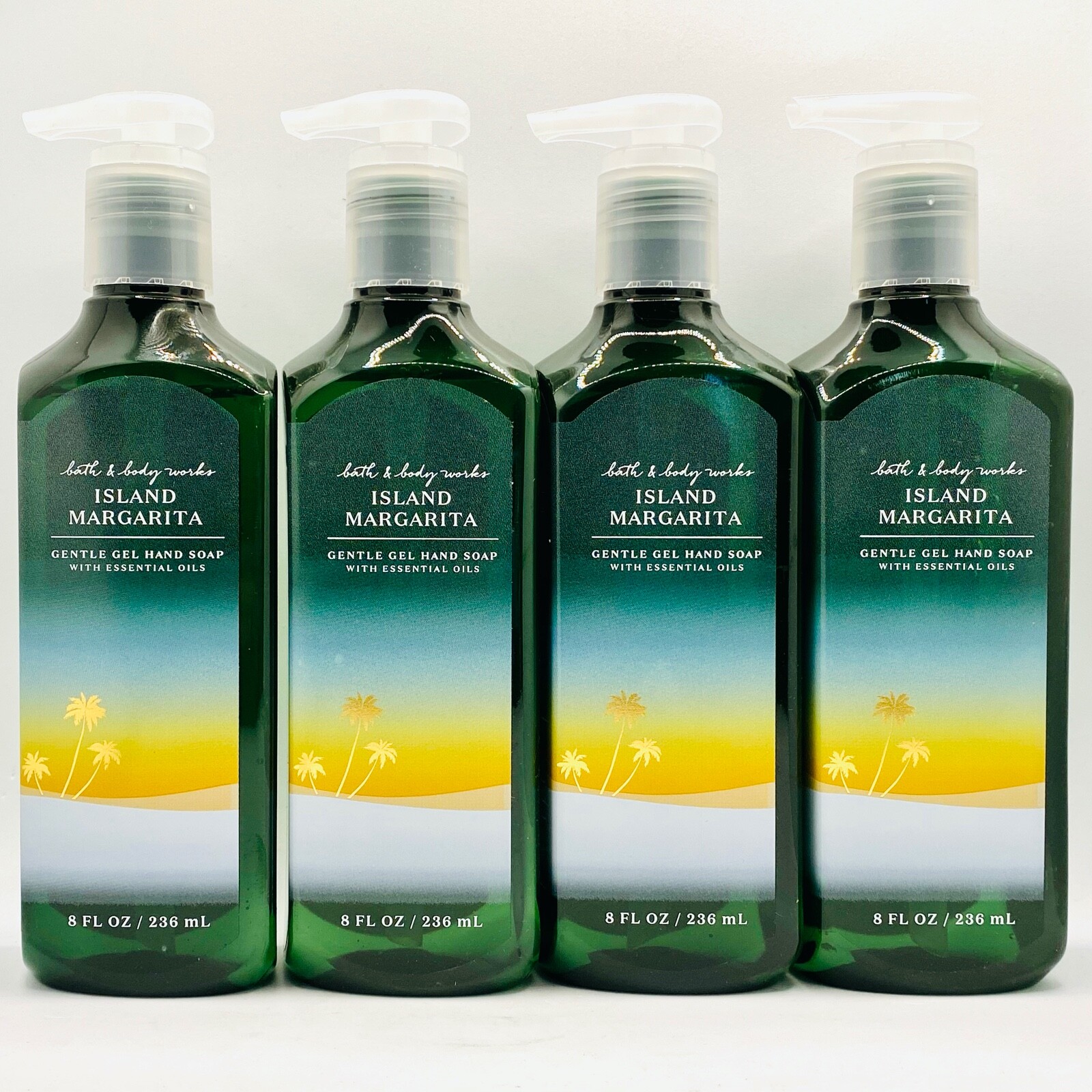 4-Pack Bath & Body Works ISLAND MARGARITA Gentle Gel Hand Soap Wash 8 fl.oz