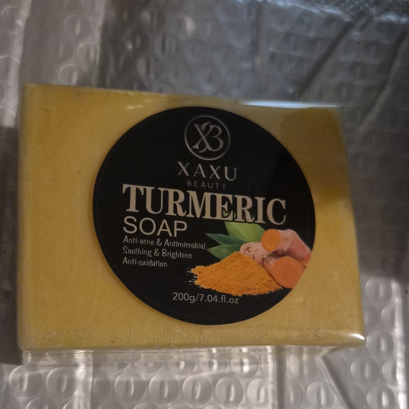 XAXU Beauty Turmeric Soap 200g Anti-acne Antimicrobial Soothing Brightens