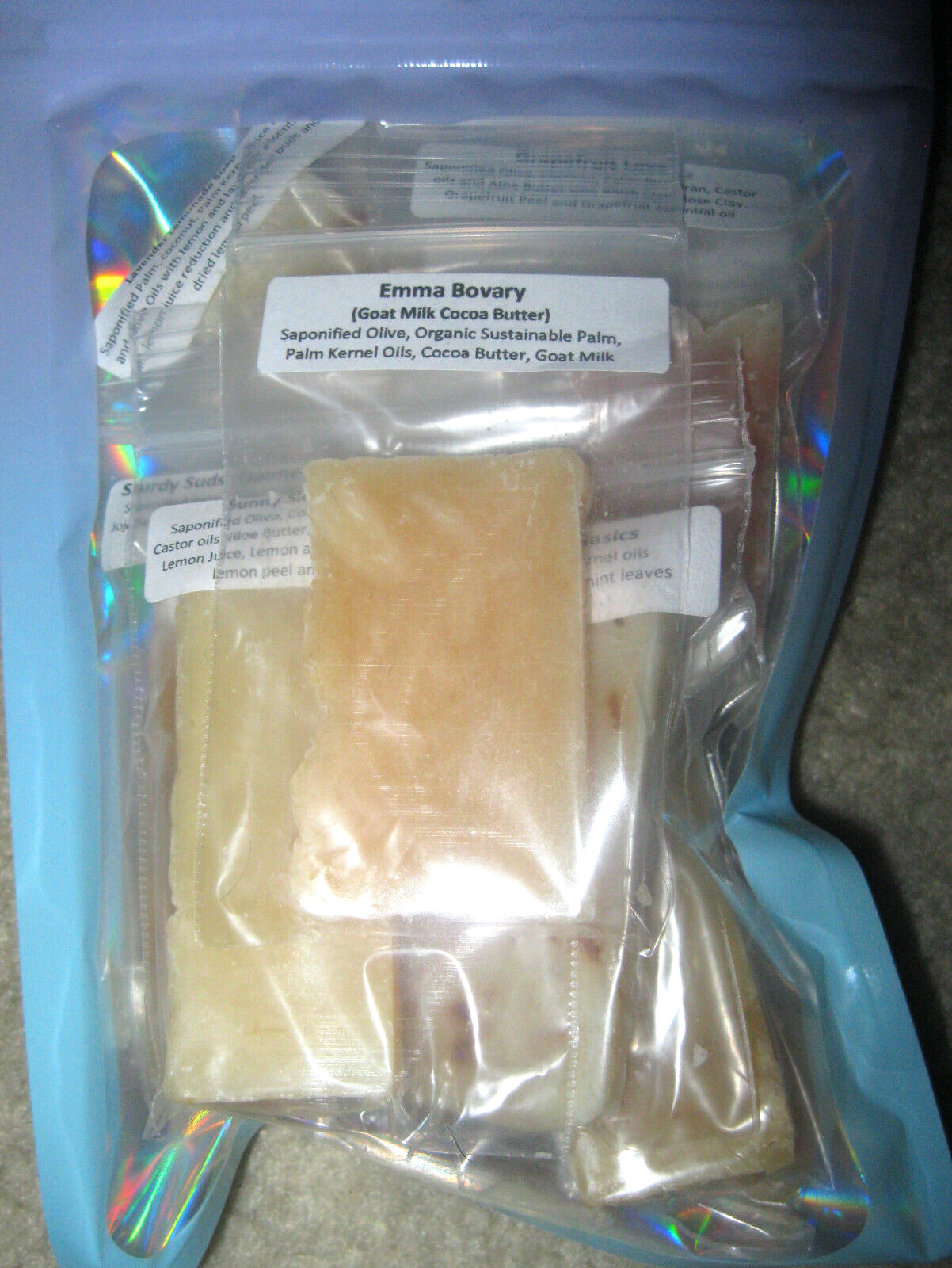 6 Packs of Handmade Natural Soap Samples Party Pack (10 pcs./bag) Essential Oils