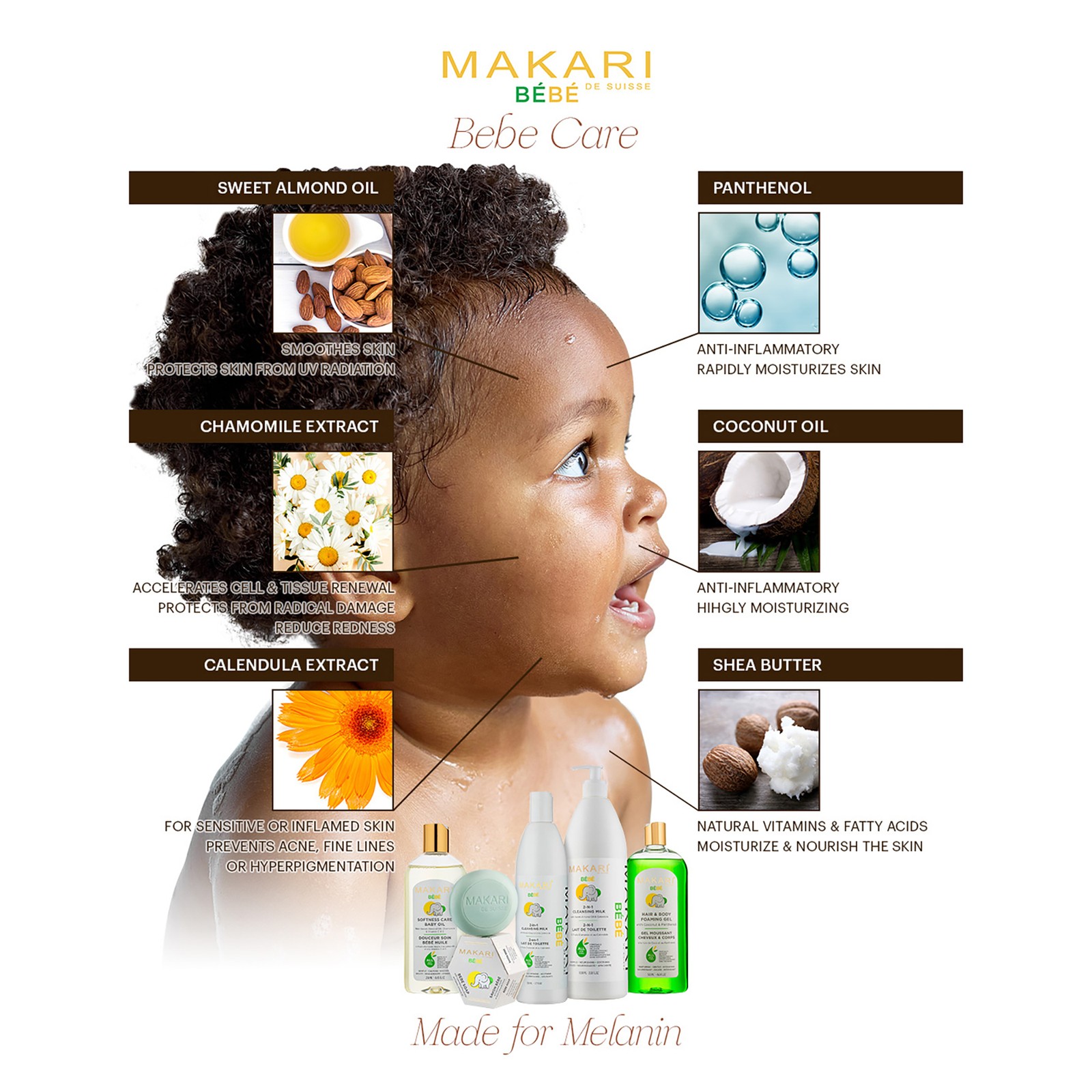 Bebe Soap – Calendula by Makari for Women – 5.4 oz Soap
