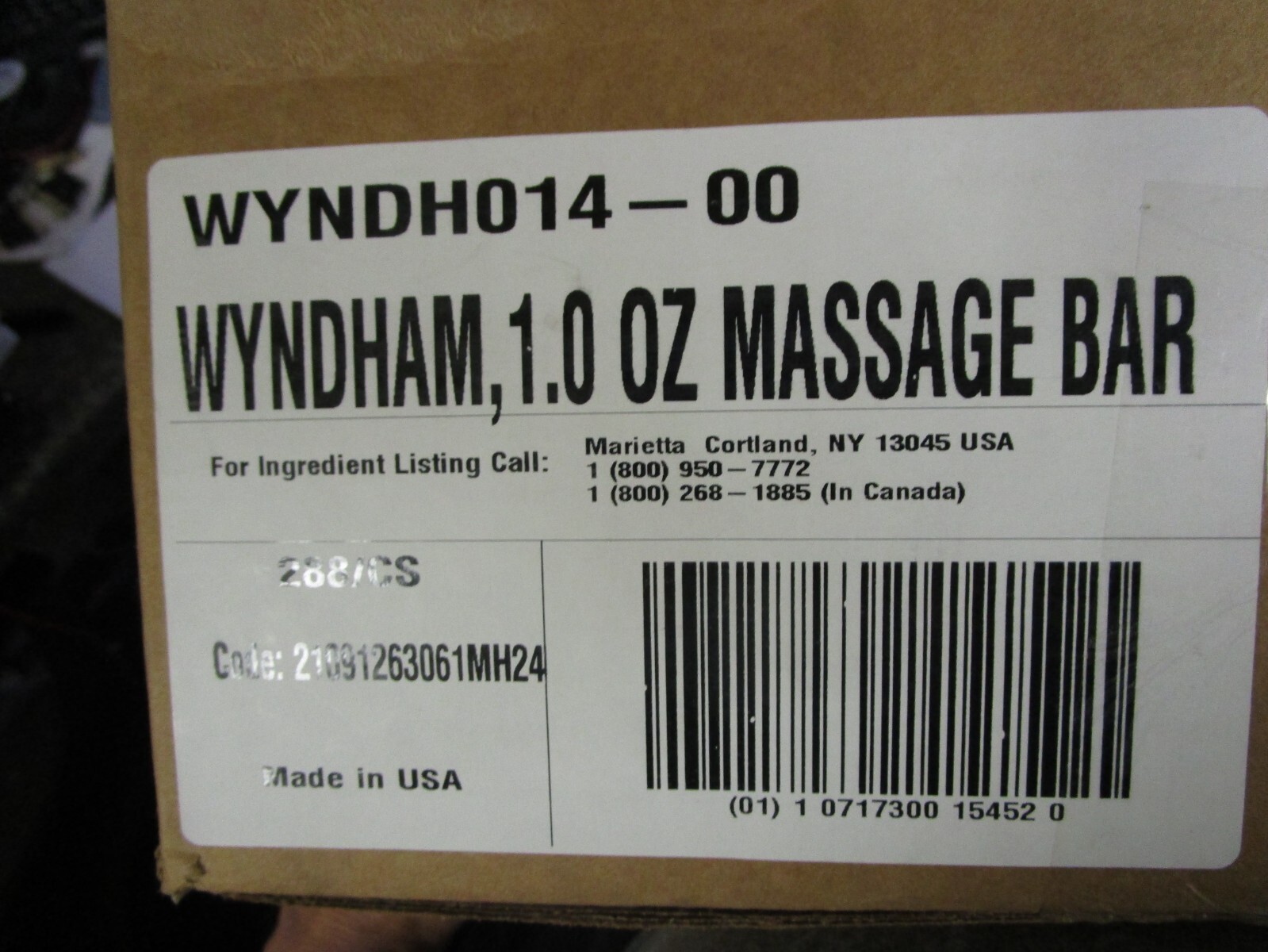 Case / Qty (288) Paul Mitchell Soap Bar Massage Face & Body Wyndham Hotel 1oz