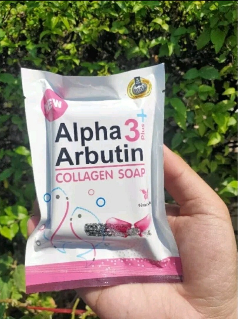 3 Alpha Arbutin Soap Bar 3 Plus Skin Face Collagen Nourish Body Vitamin White/