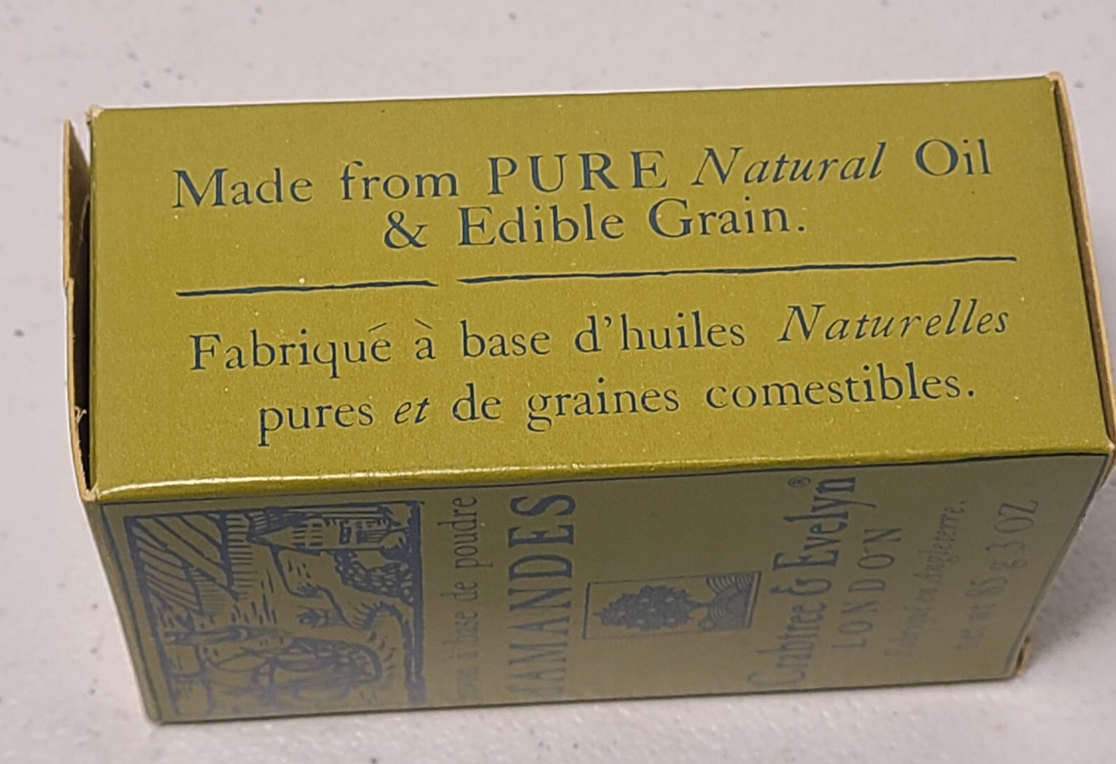 Crabtree & Evelyn Almond Meal English Country Soap 3oz 85g Vintage