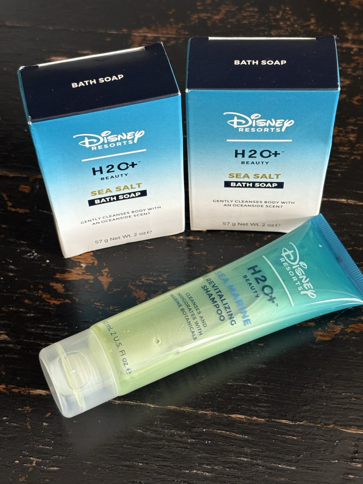 Disney Resorts H2O+ Beauty Sea Salt Bath Soap & Sea Marine Revitalizing Shampoo