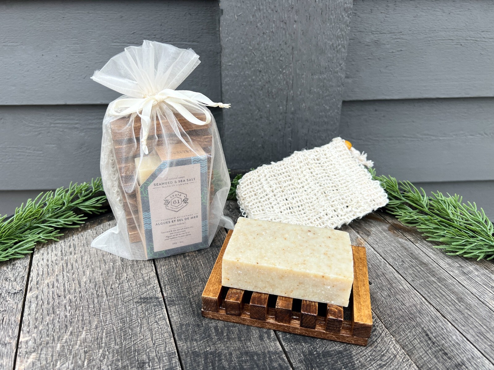 Natural Bar Soap Gift Set Bathroom Soap Holder Soap Tray Party Favor Host Gift