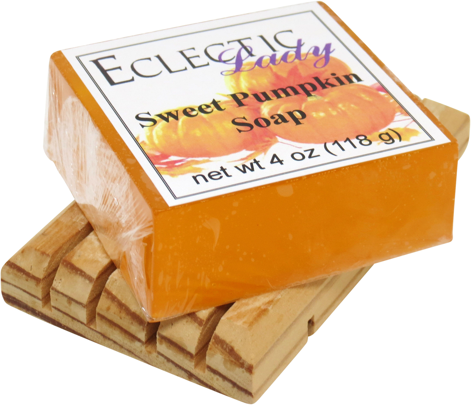 Sweet Pumpkin Glycerin Soap by Eclectic Lady, 4 oz Bar