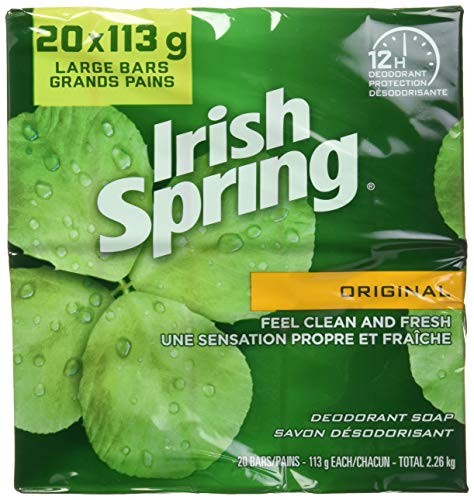 Irish Spring Original Clean Bar Soap for Men, 20 ct.