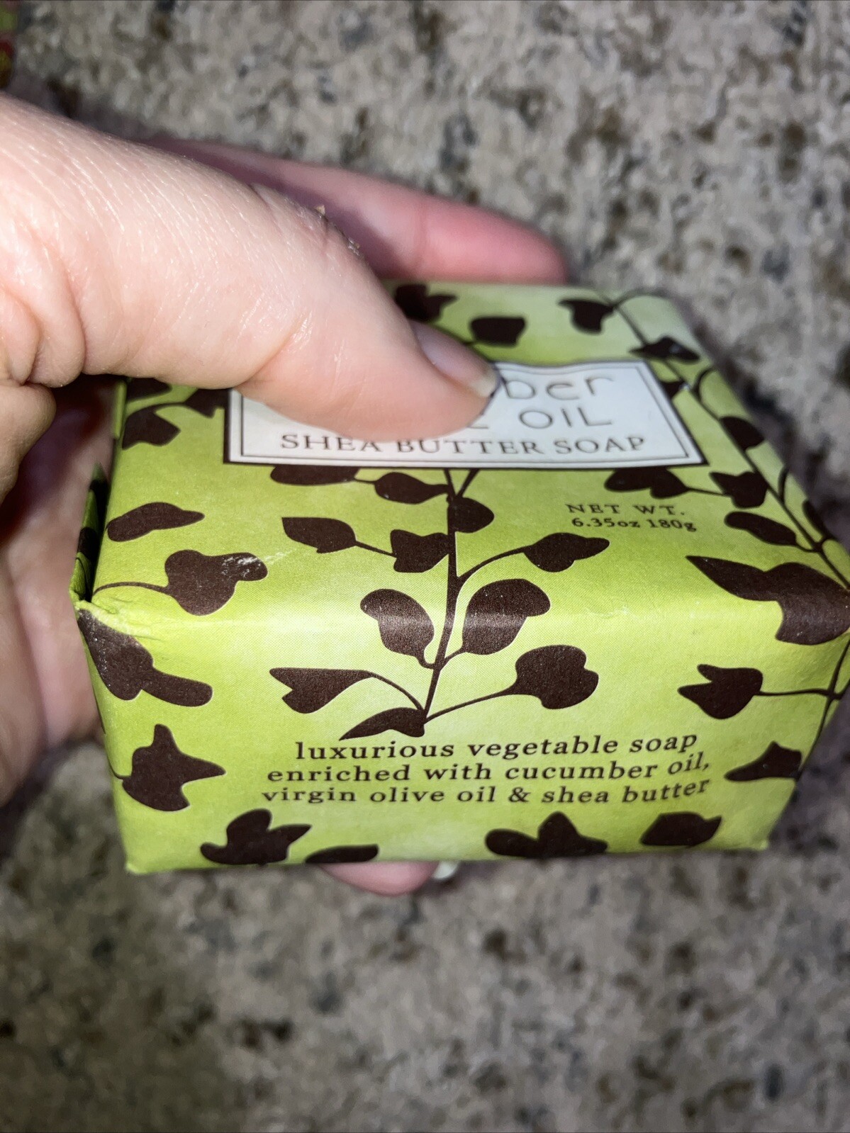2 Greenwich Bay 6oz Botanical Shea Bar Soaps Passion Flower Olive Oil Cucumber