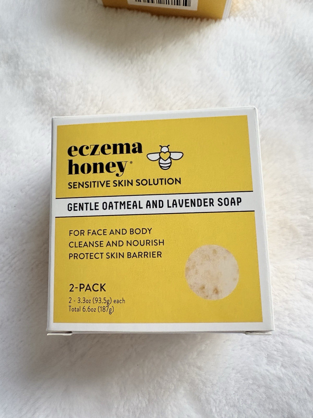 ECZEMA HONEY Gentle Oatmeal and Lavender Soap 4 Total 3.3oz Each NIB