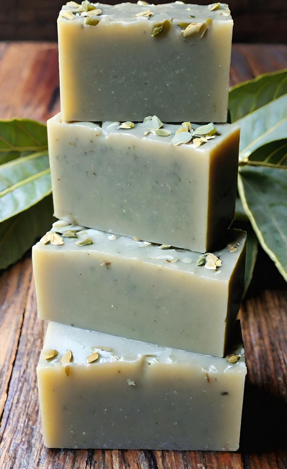 Bay Leaf Handmade Organic Soap Bar Natural Oil Wonderful Scent Premium Body