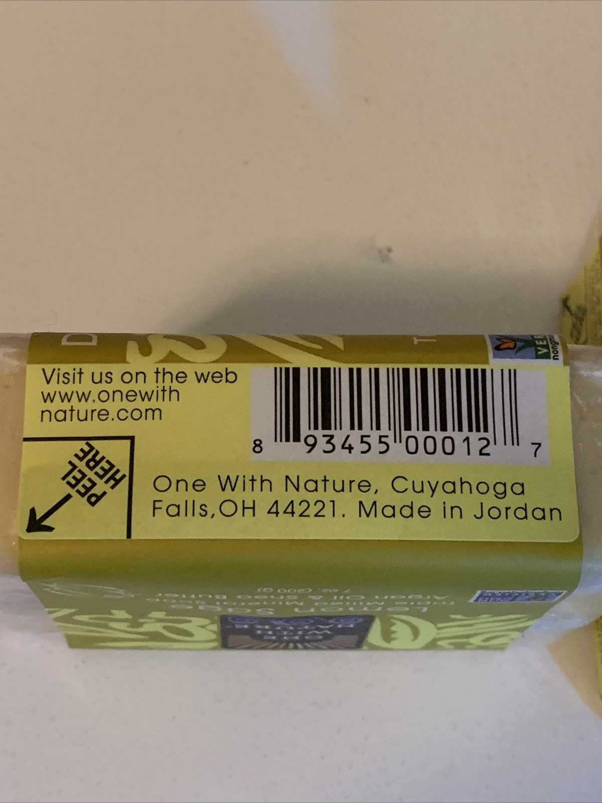 ONE WITH NATURE Dead Sea SPA Triple Milled Bar SOAP, Lemon Sage, Lot of 2, NEW