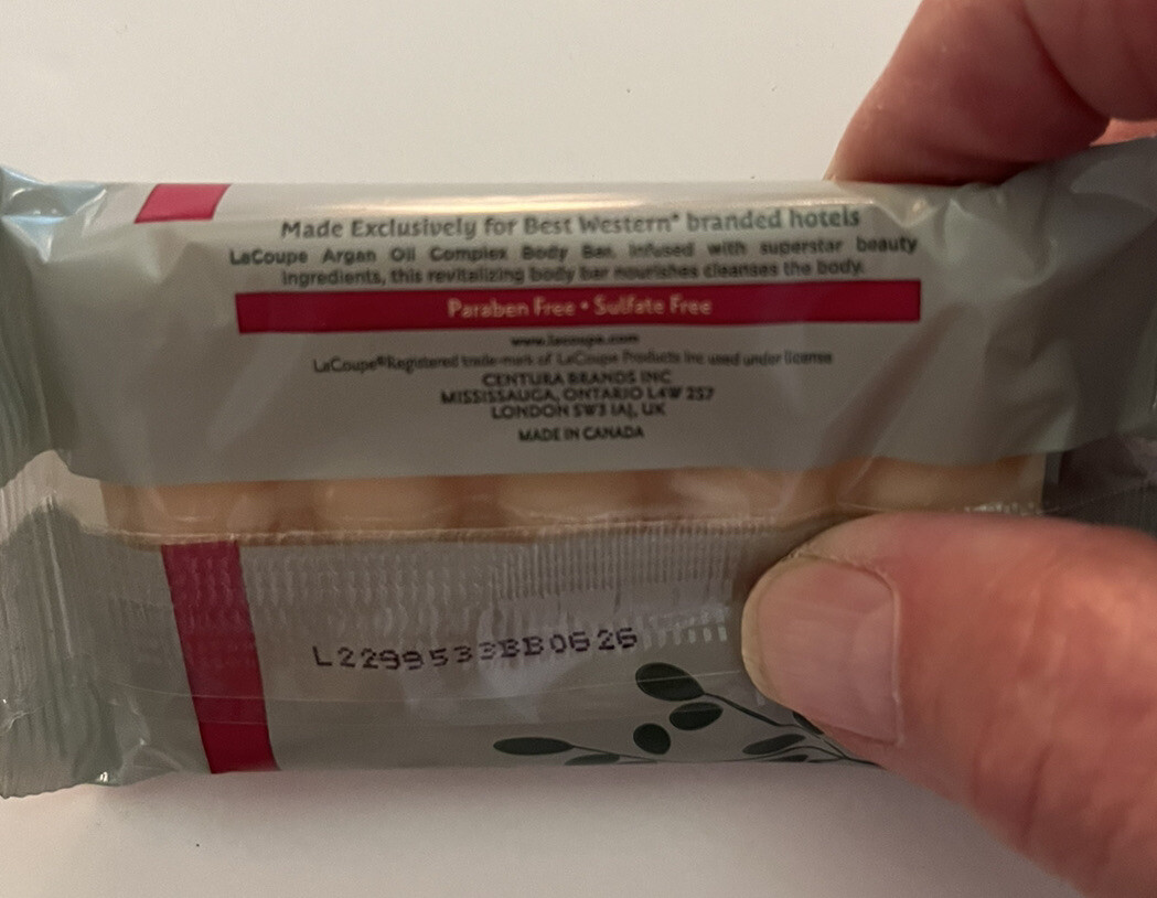 LaCoupe Argan Oil Complex Revitalizing Soap Lot of 10 1.3oz bars.