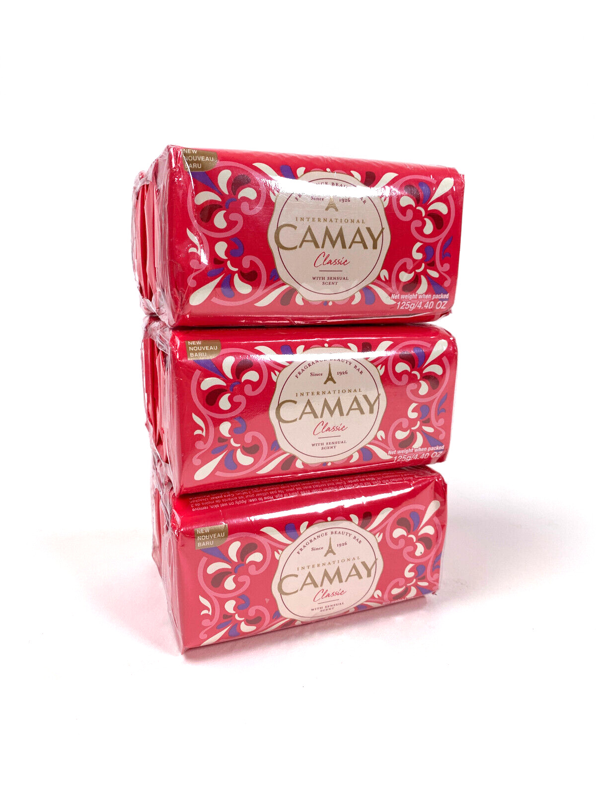 Camay Classic International Bar Soap 4.4oz Each – Lot of 9 Bars – New