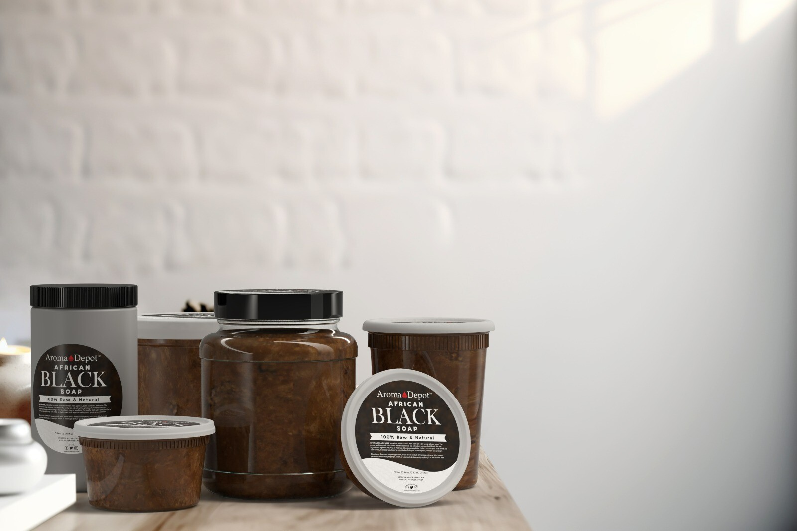 African Black Soap Paste 8 oz. Natural Raw Organic Wash Face Body Hair Raw