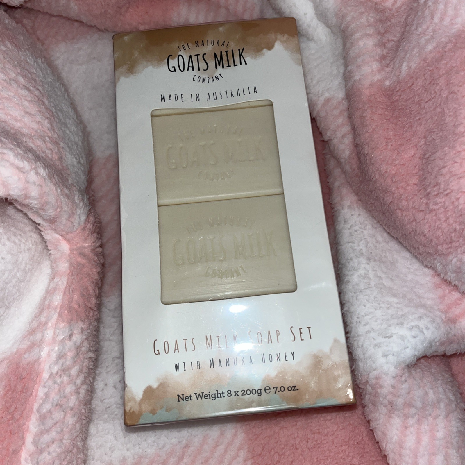 The Natural Goats Milk Co Goats Milk 8 Bars Soap Manuka Honey Made In Australia