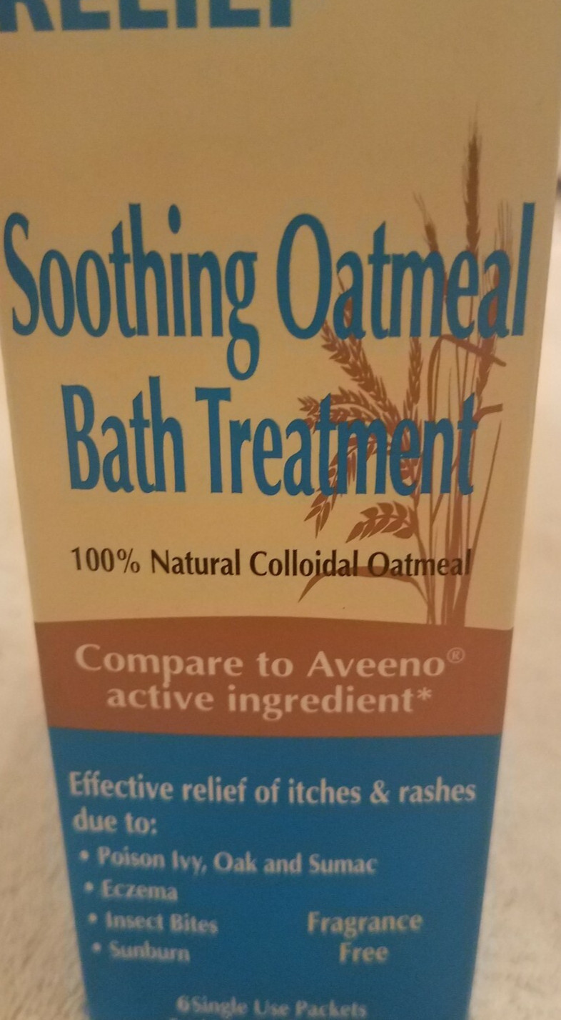 NIB Relief Soothing Colloidal Oatmeal Bath Treatment – 6 Single Use Packets