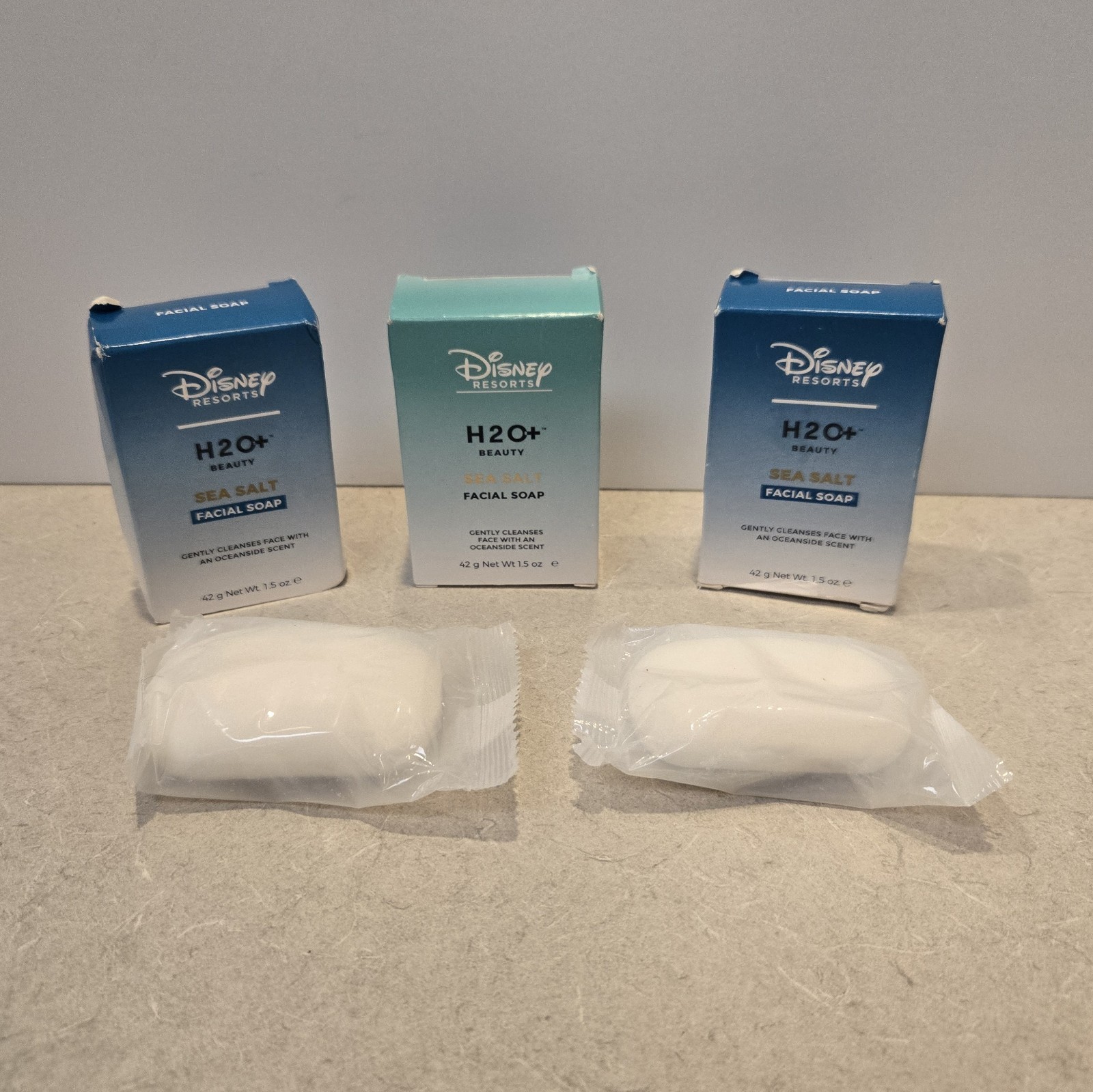 Disney World Resorts H20 Sea Salt Facial soap 1.5 oz each NEW 5 Bars